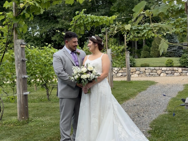Lisa and John Lavender Summer Wedding